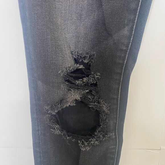 American Eagle Outfitters black Distressed Jeggings 2 - Picture 5 of 15